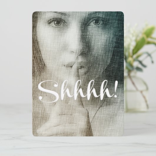 シーッ!Chicおもしろい驚ユニークきパーティー 招待状 (スタンド正面)