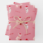 シーツおもしろいを包むクリスマス豚 ラッピングペーパーシート (インサイチュ)