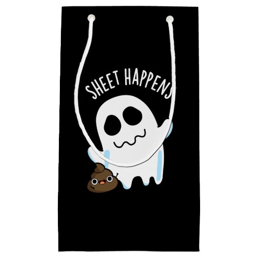 シーツおもしろい幽霊プンダークBG スモールペーパーバッグ (正面)
