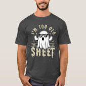シーツなんて無理！おもしろハロウィンTシャツ Tシャツ (正面)