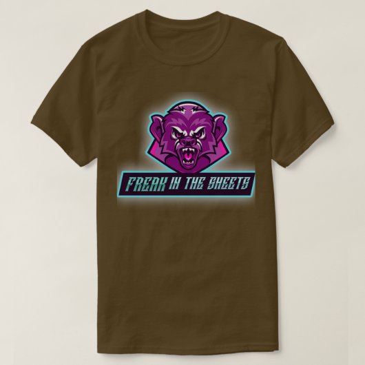 シーツに入り込む Tシャツ (デザイン正面)