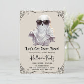 シーツに顔を付けよう大人のハローウィンパーティInvita 招待状 (スタンド正面)