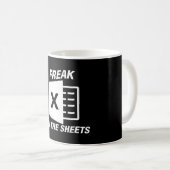 シーツの中で自由Excel MUG コーヒーマグカップ (正面右)