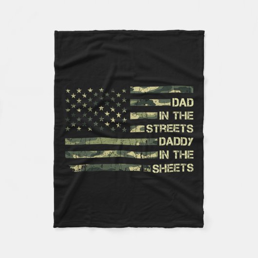 シーツの通りのパパFather39s日1 フリースブランケット (正面)