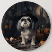 シーツォカボチャ ハロウィーン スケアリー 缶バッジ (正面)