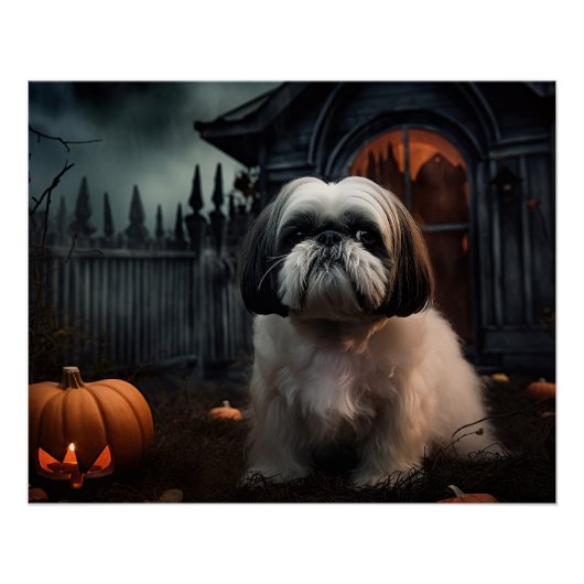 シーツォ ハロウィン おばけ犬 ポスター (正面)