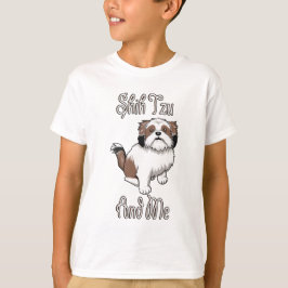 シーツーと私の面白いシーツー犬のデザイン Tシャツ