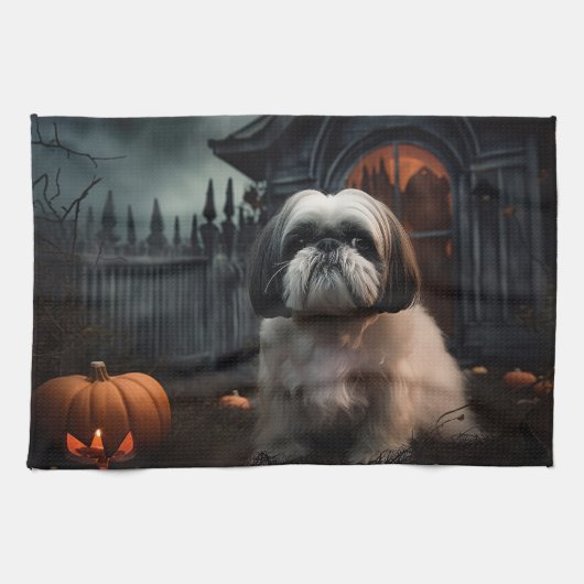 シーツー・ハロウィーン・ホラー キッチンタオル (横)