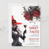 シーツ・フェイスフローラ大人ハローウィンパーティ 招待状 (正面)