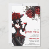 シーツ・フェイスフローラ大人ハローウィンパーティ 招待状 (正面)