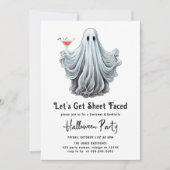 シーツ・フェイス大人ハローウィンパーティ 招待状 (正面)