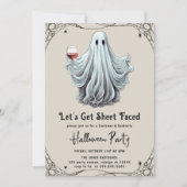 シーツ・フェイス大人ハローウィンパーティ 招待状 (正面)