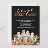 シーツ・フェイス大人ハローウィンパーティ 招待状 (正面)