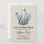 シーツ・フェイス大人ハローウィンパーティ 招待状 (正面)