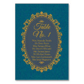 シーティンググエレガントラートレジェンシーコアリージェンシースタイル テーブルナンバー (正面)