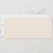 シーティンググラフヘッダーのベージュモダンスクリプトカード 招待状 (裏面)