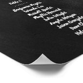 シーティンググラフポスター – ツリーと赤いハートデザイン ポスター (角)