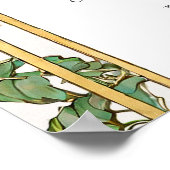 シーティンググラフヴィンテージウェディングアールヌーボー ポスター (角)