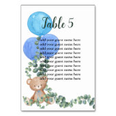 シーティングチャートああ男の子を待つことができる テーブルナンバー (正面)