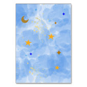 シーティングチャートキラキラキラキラキラ小さな星ああ男の子 テーブルナンバー (裏面)