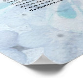 シーティングチャート – ほこりっぽい青いフローラ ポスター (角)