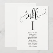 シーティングプランテーブルカードラブリー書道 招待状 (正面/裏面)