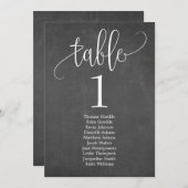 シーティングプランテーブルカードラブリー書道 招待状 (正面/裏面)