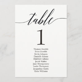 シーティングプラン個別テーブルカードスクリモダンプト 招待状