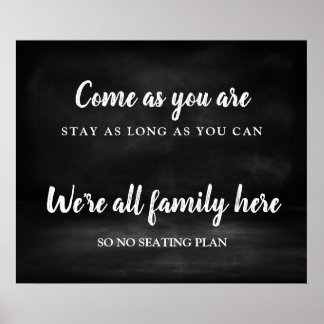 シーティングプラン結婚のサインなし ポスター