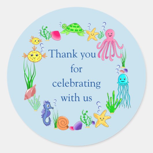 シーテーマサンキュー ラウンドシール (正面)