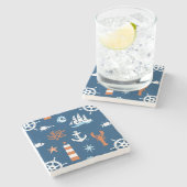 シーテーマパターン1 ストーンコースター (横)