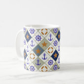 シーテーマパターン2 コーヒーマグカップ (正面左)