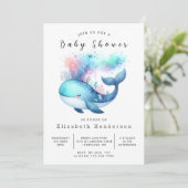 シーデジタルホエールベビーシャワー 招待状 (スタンド正面)