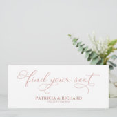 シートのシー結婚ティングチャートタイトルカードの検索 招待状 (スタンド正面)