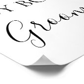 シートの両側のスシンプルクリプト結婚の記号を選択 ポスター (角)