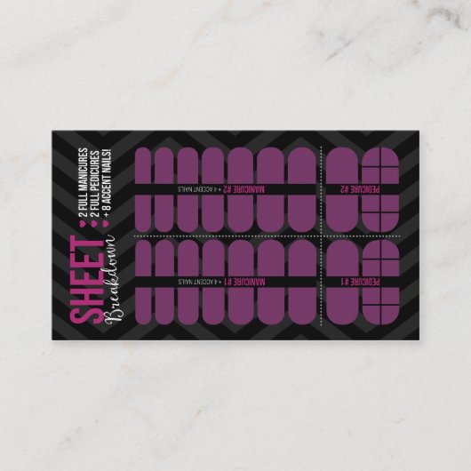 シートの名刺のシートの故障の解剖学 名刺 (正面)