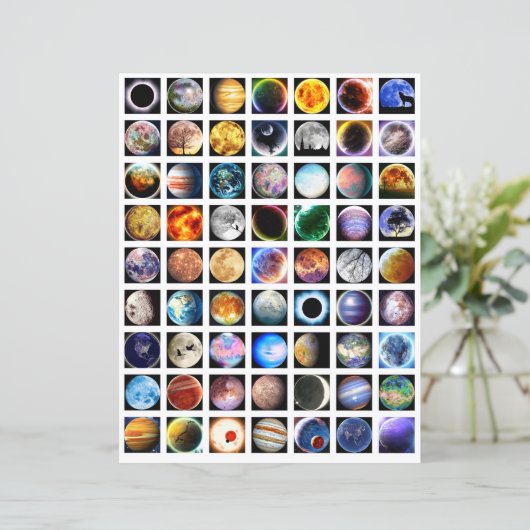 シートの外側スペースをコラージュするスクラップブック要素 (スタンド正面)