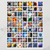 シートの外側スペースをコラージュするスクラップブック要素 (正面)