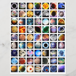 シートの外側スペースをコラージュするスクラップブック要素