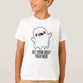 シートを一緒に取おもしろい幽霊Pun Tシャツ (正面)