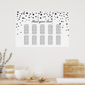 シートを編集可能結婚- Seat Chart ポスター (キッチン)