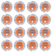 シートカスタム1枚につき16個のロゴシール シール (正面)