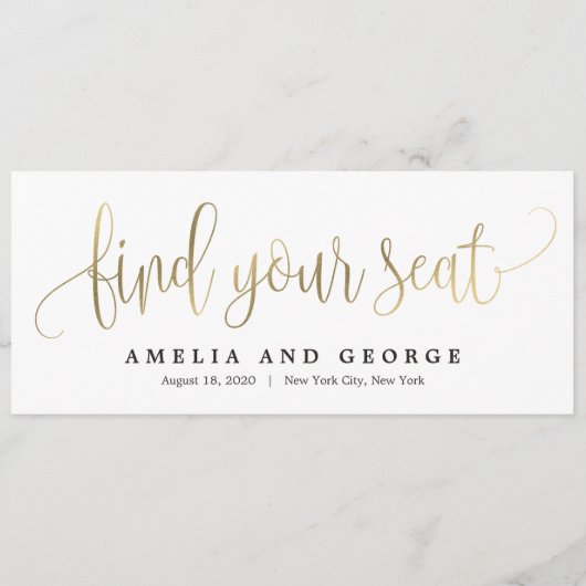 シートカードを見つける愛らしい書道 メニュー (正面)