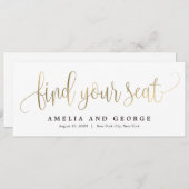 シートカードを見つける愛らしい書道 メニュー (正面/裏面)