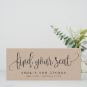 シートカードを見つける愛らしい書道 メニュー (スタンド正面)