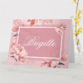 シートカード折り畳みグリーティングカード カード (黄色い花)