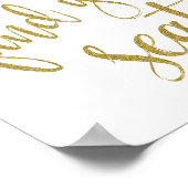 シートグリッター8x10のサイン結婚を見つける ポスター (角)