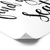 シートグリッター8x10のサイン結婚を見つける ポスター (角)