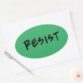 シートグリーン当たり4 楕円形シール (封筒)