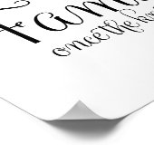 シートチョークとグリッター結婚のサインを選ぶ ポスター (角)